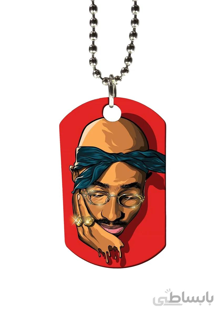 گردنبند طرح ۲pac