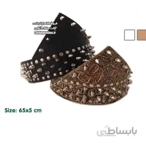 قلاده گردنی سگ دستمال گردن چرمی