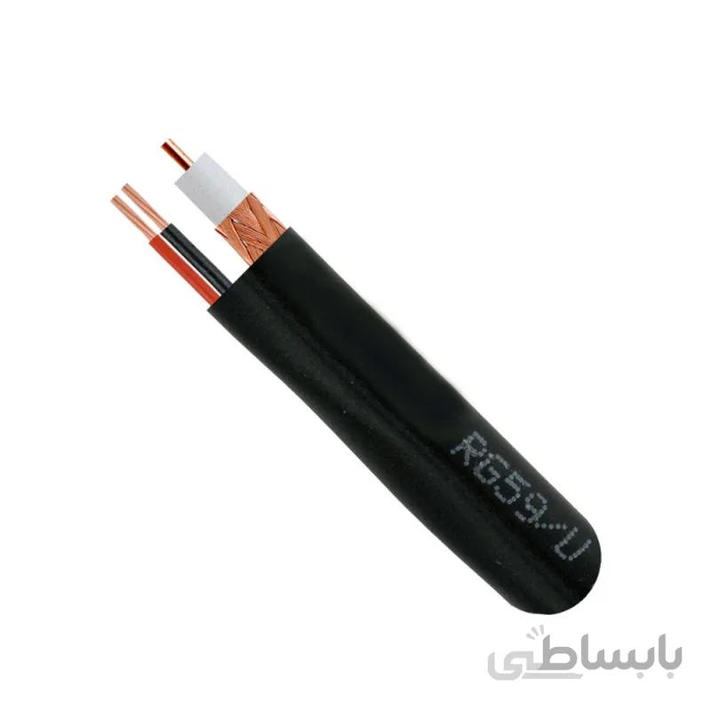 کابل RG59 ترکیبی پارس الکتریک مدل RG 0.7-96 BNC طول 10 متر