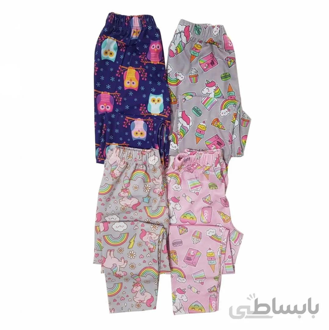 شلوار دخترانه راحتی طرحدار