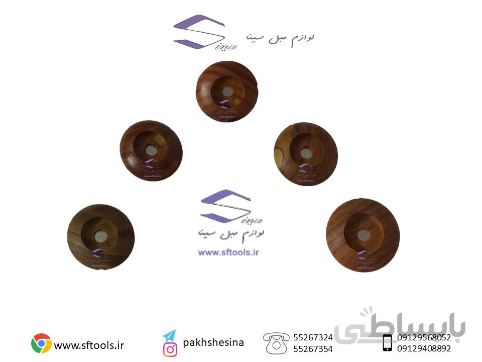 کاور دکمه طرح چوب