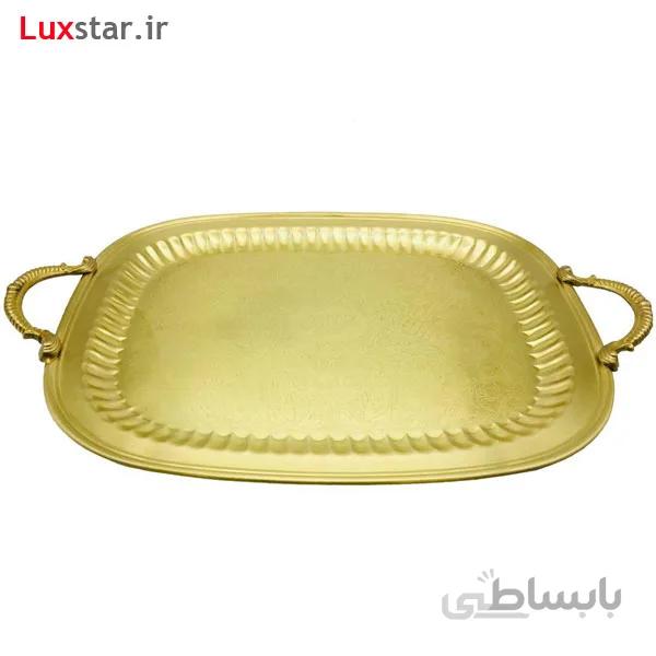 سینی صدفی برنجی ایران کادو مدل 312b ا Irankado B312 Brass Tray