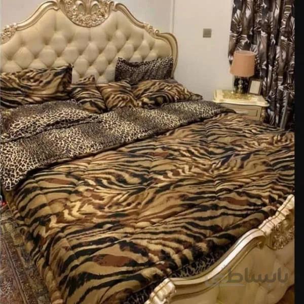 روتختی سه بعدی ساتن ابریشم ترک طرح کلاسیک - کد N 0007