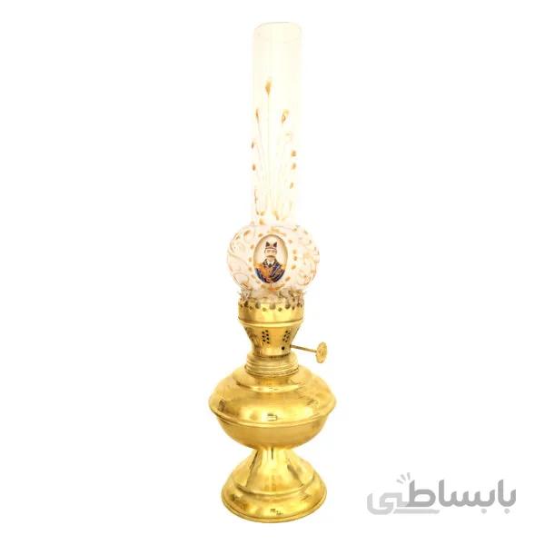 چراغ گردسوز برنجی ساده زرد سایز متوسط کد ۹۲۵