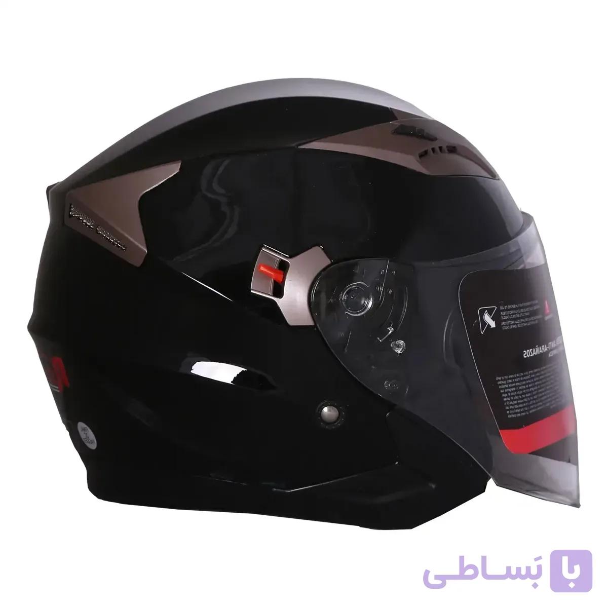 کلاه کاسکت بدون فک ردلاین مدل 916 رنگ مشکی