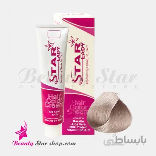 رنگ موی بلوند خاکستری فوق روشن شماره 10.1 استارليدی حجم 120 ميلی لیتر