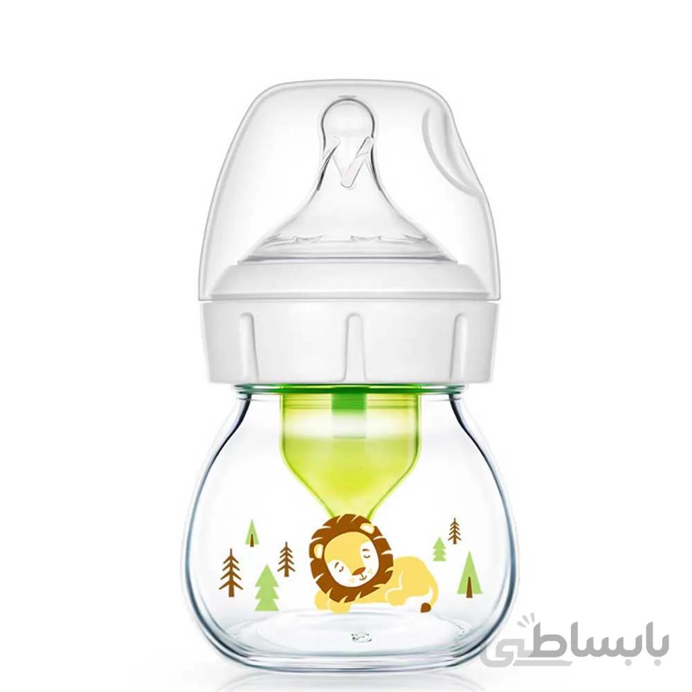 شیشه شیر پیرکس طرحدار 60 میلی لیتری پهن دکتر براونز
