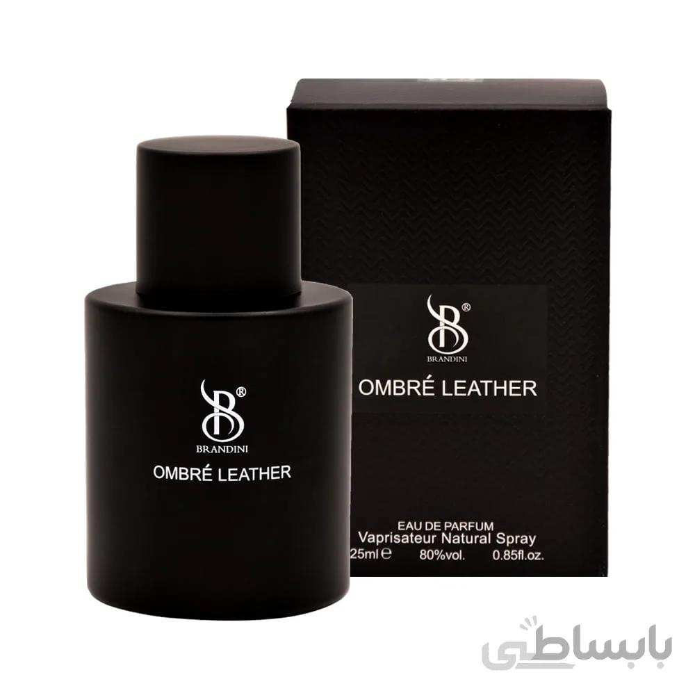 عطر جیبی مردانه و زنانه برندینی مدل Ombre Leather حجم 25 میل