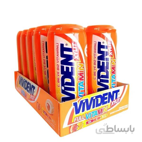 آدامس ویویدنت فول ویتامین 30 گرم بسته 10 تایی