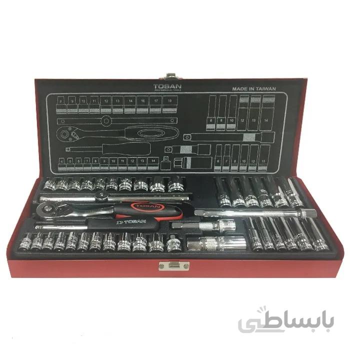 جعبه بکس 40 عددی توسن \ TOSAN 40PCS Drive Sockets Set