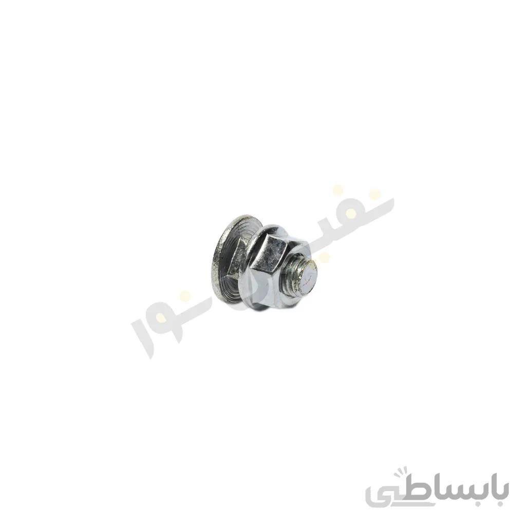 پیچ کله قارچی گالوانیزه سایز 8 طول 18MM با مهره 13 (بسته 10 عددی)