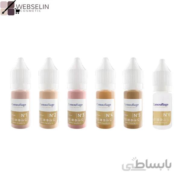 رنگ تاتو کاموفلاژ hanafy ا Pigments for camouflage Hanafy HCP by Irina Maximova, 10 ml