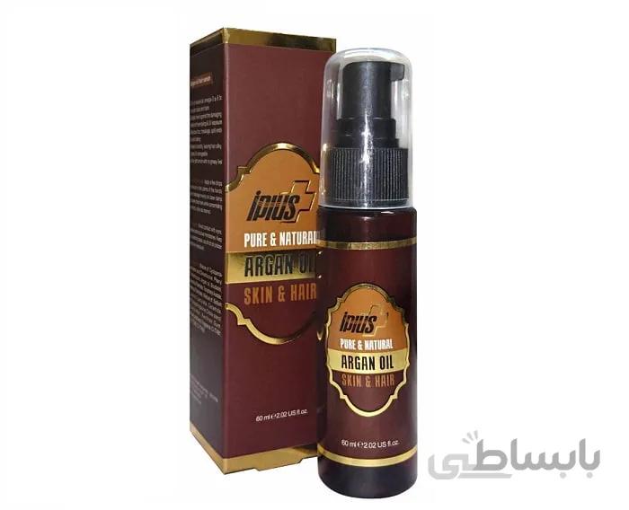 سرم مو حاوی روغن آرگان آی پلاس ا Pure and Natural Argan Oil 60 ml IPLUS