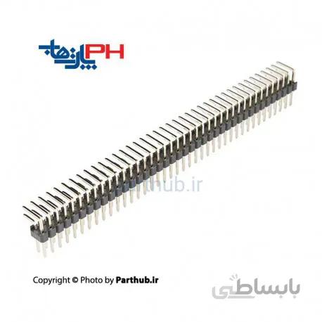 پین هدر نر 2x40 نود درجه 2.54mm