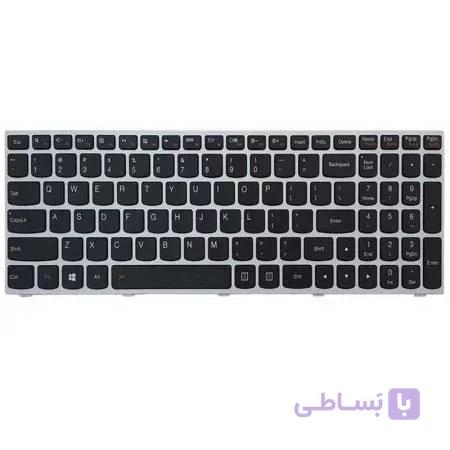 کیبورد Lenovo IdeaPad G50-70 بک لایت – با فریم نقره ای
