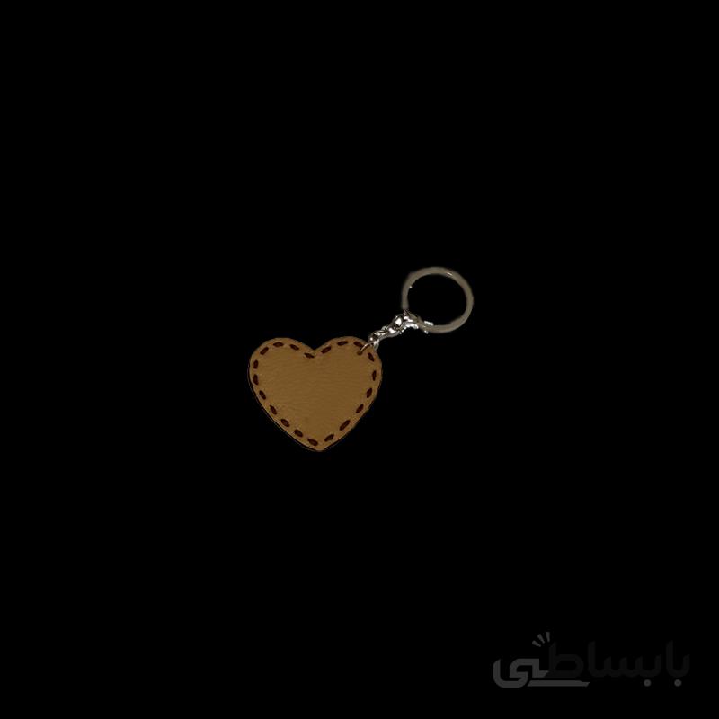 جا کلیدی چرم طبیعی طرح قلب