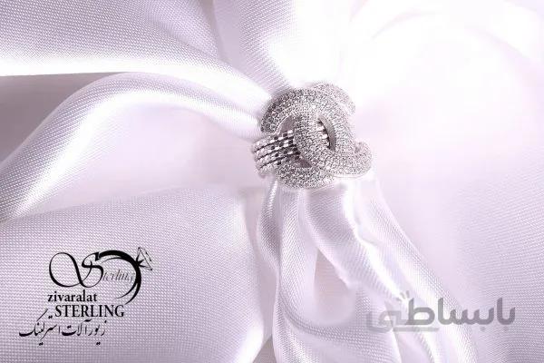 انگشتر نقره زنانه کد 5220