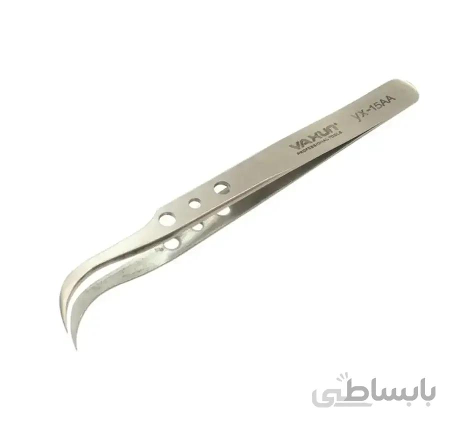 پنس سرکج آنتی استاتیک یاکسون مدل YX-15AA ا YAXUN STAINLESS YX-15AA