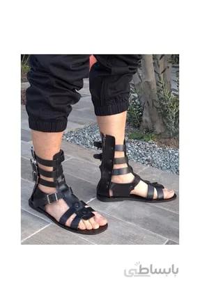 کفش صندل مردانه چرم طبیعی اصل برند Bostini رنگ مشکی کد ty274079658