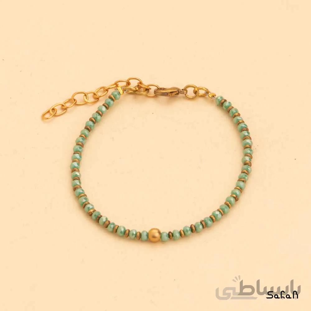دستبند منجوق هندی رنگی