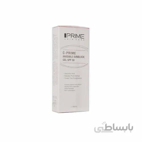 ژل ضد آفتاب حاوی ویتامین سی SPF50 پریم ا C Prime Invisible Sunblock Gel SPF50