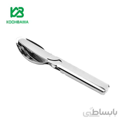 ست قاشق چنگال چاقو سفری استیل