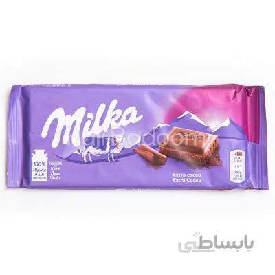 شکلات تخته‌ ای میلکا اکسترا کاکائو 100 گرمی