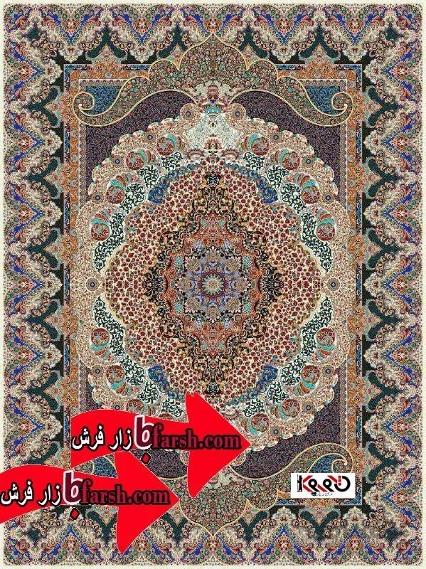 فرش کاشان طرح اهورا کرم
