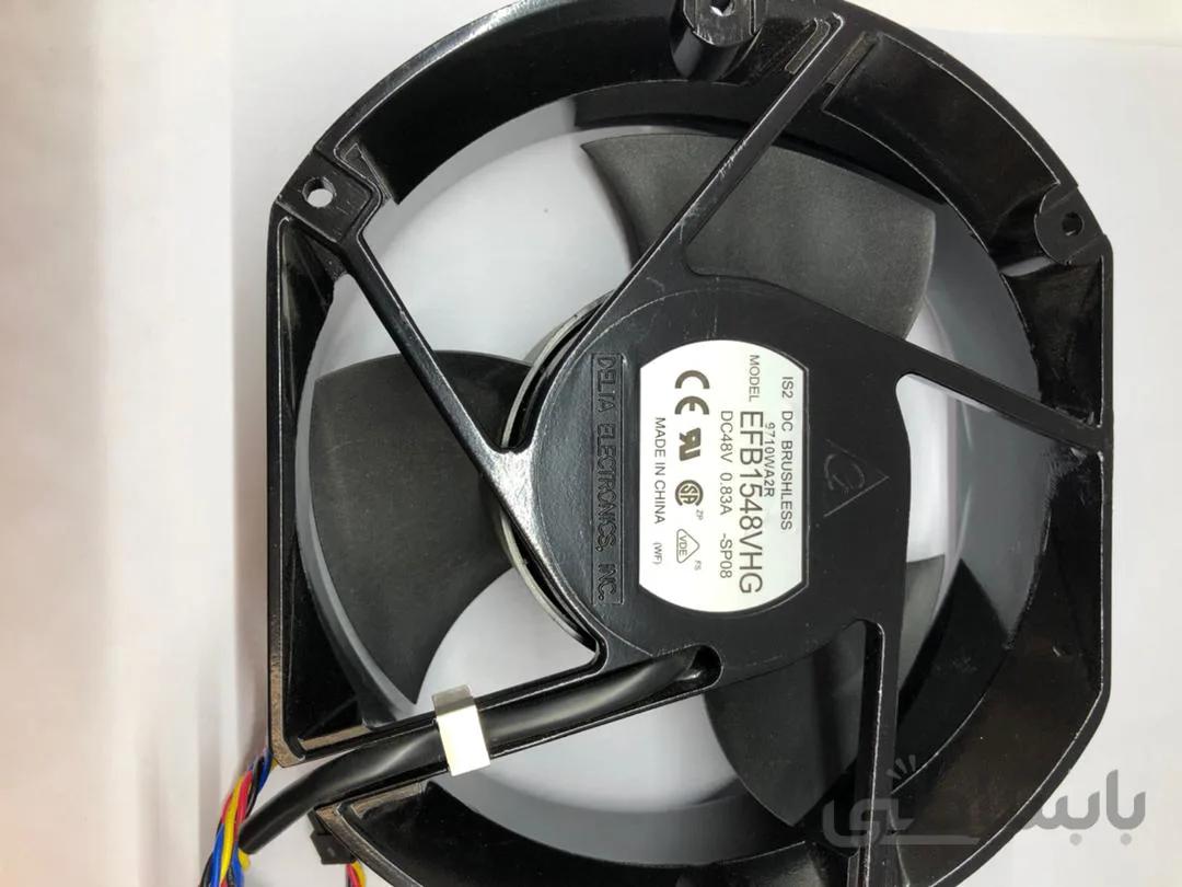 فن 15*17 بدنه فلزی 48 ولت برند دلتا FAN DELTA