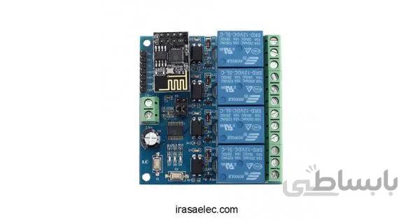 ماژول ریموت کنترل وایفای چهار کانال ESP8266