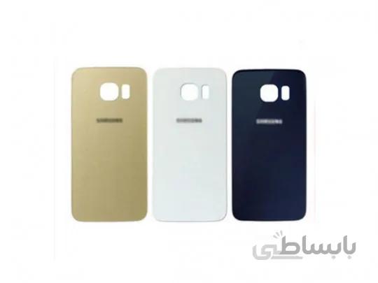 درب پشت سامسونگ Samsung GALAXY S6 G920 ا سفید مشکی
