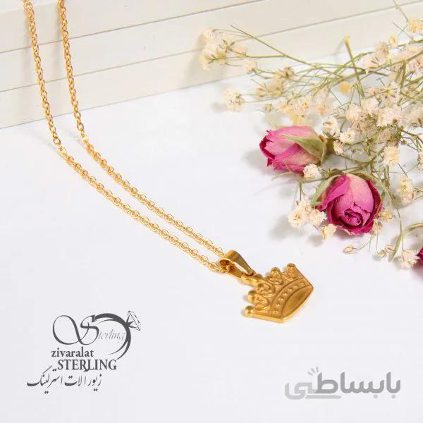 گردنبند زنانه طرح طلا کد 181322