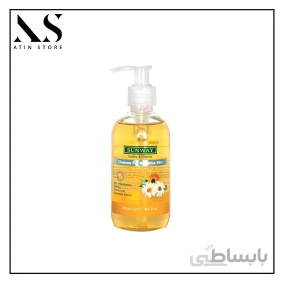 ژل شستشو پوست حساس سان وی
