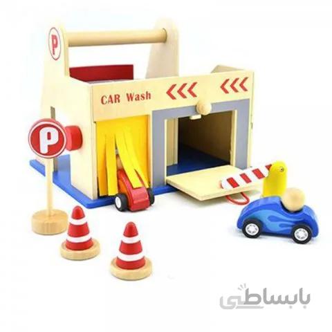 اسباب بازی پارکینگ چوبی 7 تکه پیکاردو کد BZ-22-D
