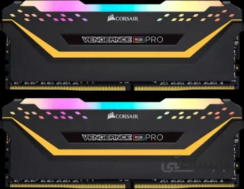 رم کامپیوتر 32 گیگابایت DDR4 دو کاناله 3200 مگاهرتز Corsair مدل VENGEANCE RGB PRO CMW32GX4M2E3200C16-TUF