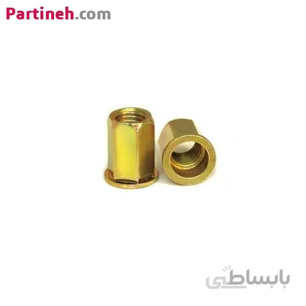 مهره پرچی شش پر (شش گوش) لبه دار سایز M6 ا Partineh.com