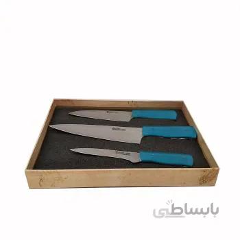 سرویس سه پارچه کارد آشپزخانه بزرگ الماس زنجان 129