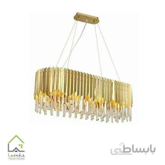 لوستر کریستالی دایره 40cm