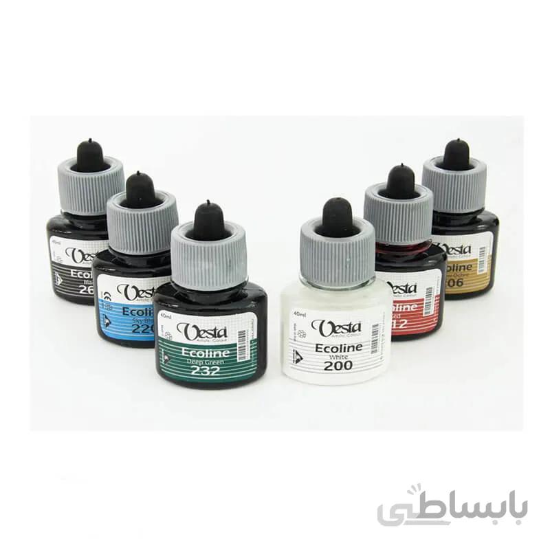 اکولین 6رنگ 40ml وستا کد802