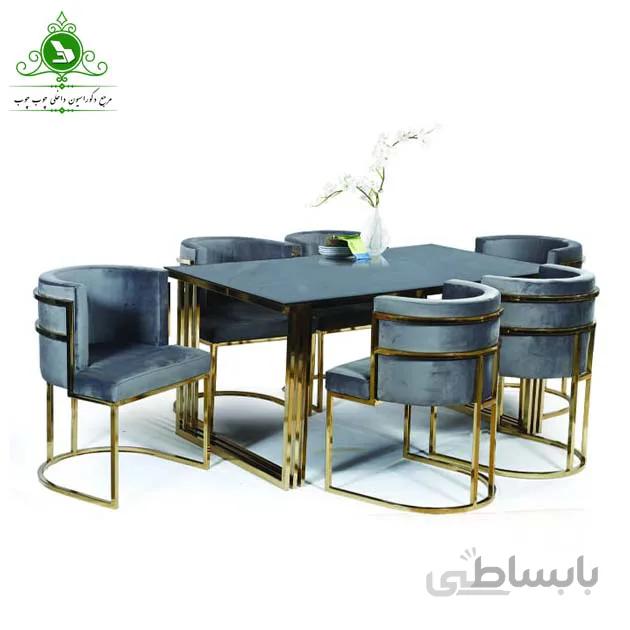 میز و صندلی ناهارخوری شش نفره مدل اسکار