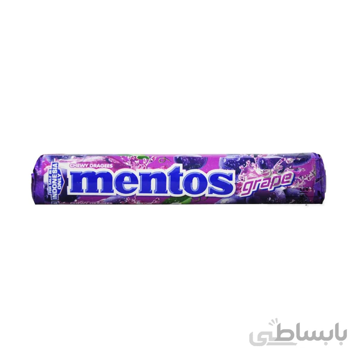 دراژه میوه ای طعم انگور ۲۹ گرم منتوس – mentos