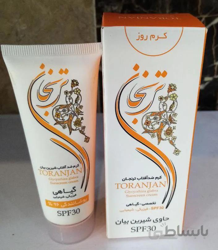 کرم ضدآفتاب گیاهی ترنجان حجم 40 میلی لیتر ا Toranjan Sunscreen Cream 40ml