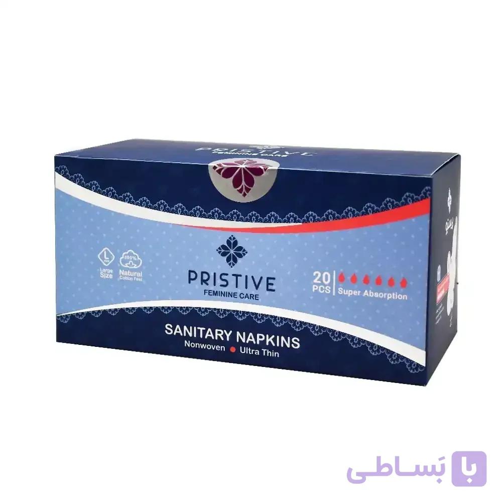نوار بهداشتی خیلی نازک سایز بزرگ پریستیو 20 عددی