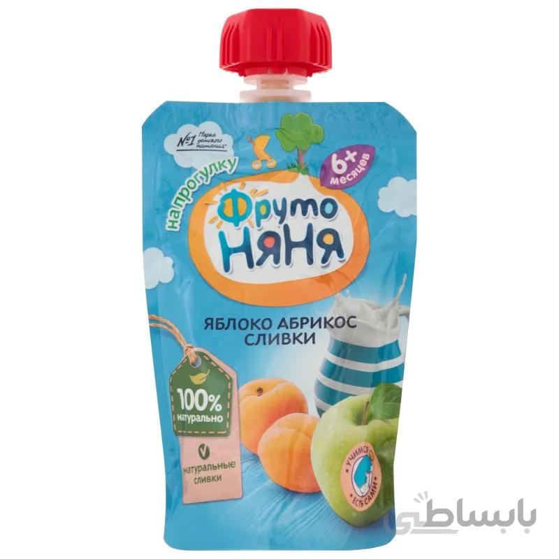 پوره ساندیسی سیب زردالو و خامه فروتونیانیا frutonyanya