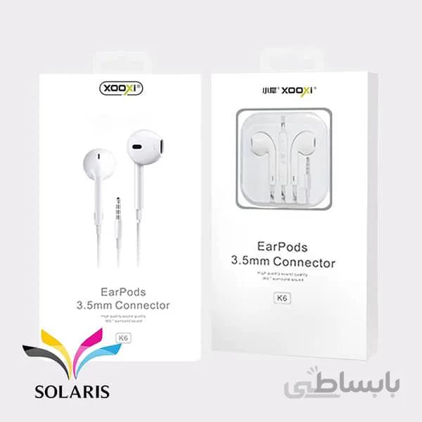هندزفری سیمی Xooxi مدل K6