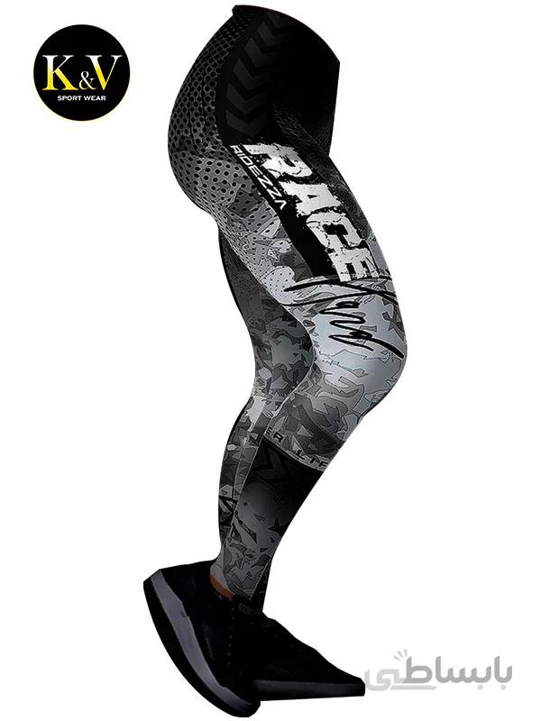 لگ ورزشی زنانه چریکی طرح RACE ا Guerrilla Womens Sports Legging RACE Design