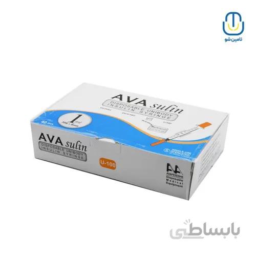 سرنگ انسولین آوا یک میل خودکاری گیج ۳۰ بسته ۱۰ عددی ا Ava pen insulin syringe one millimeter gauge 30 packet 10 pieces