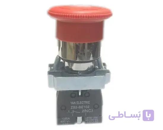 شستی قارچی قفل شو مدل XB2-BS542