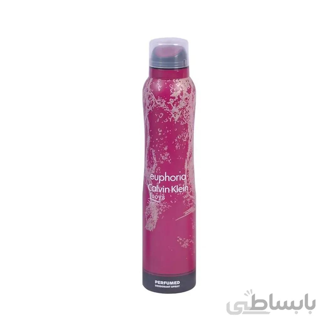 اسپری دئودورانت زنانه لویز مدل Euphoria Calvin Klein حجم ۲۰۰ میل ا Looys Spray Perfume Deodorant Euphoria Calvin Klein For Women 200ml