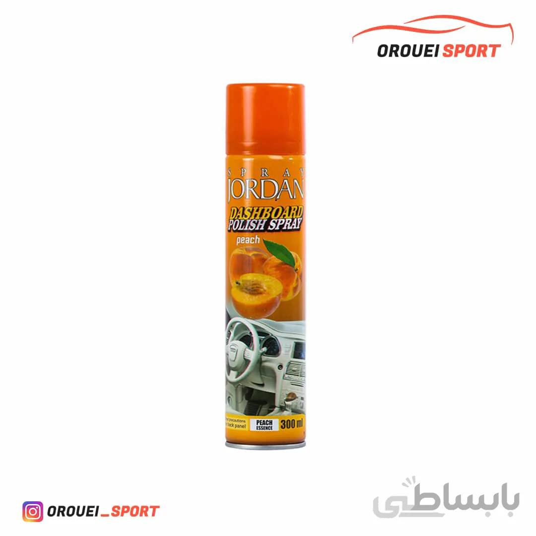 اسپری تمیز کننده داشبورد جردن با رایحه هلو حجم 300 میلی لیتر